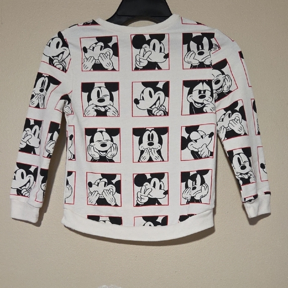 Disney Mickey Mouse Expressions Sweatshirt - White and Black - Picture 4 of 5